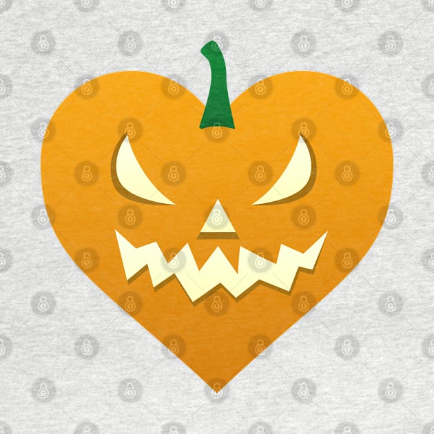 Jack o' Lantern Heart by Daniela A. Wolfe Designs